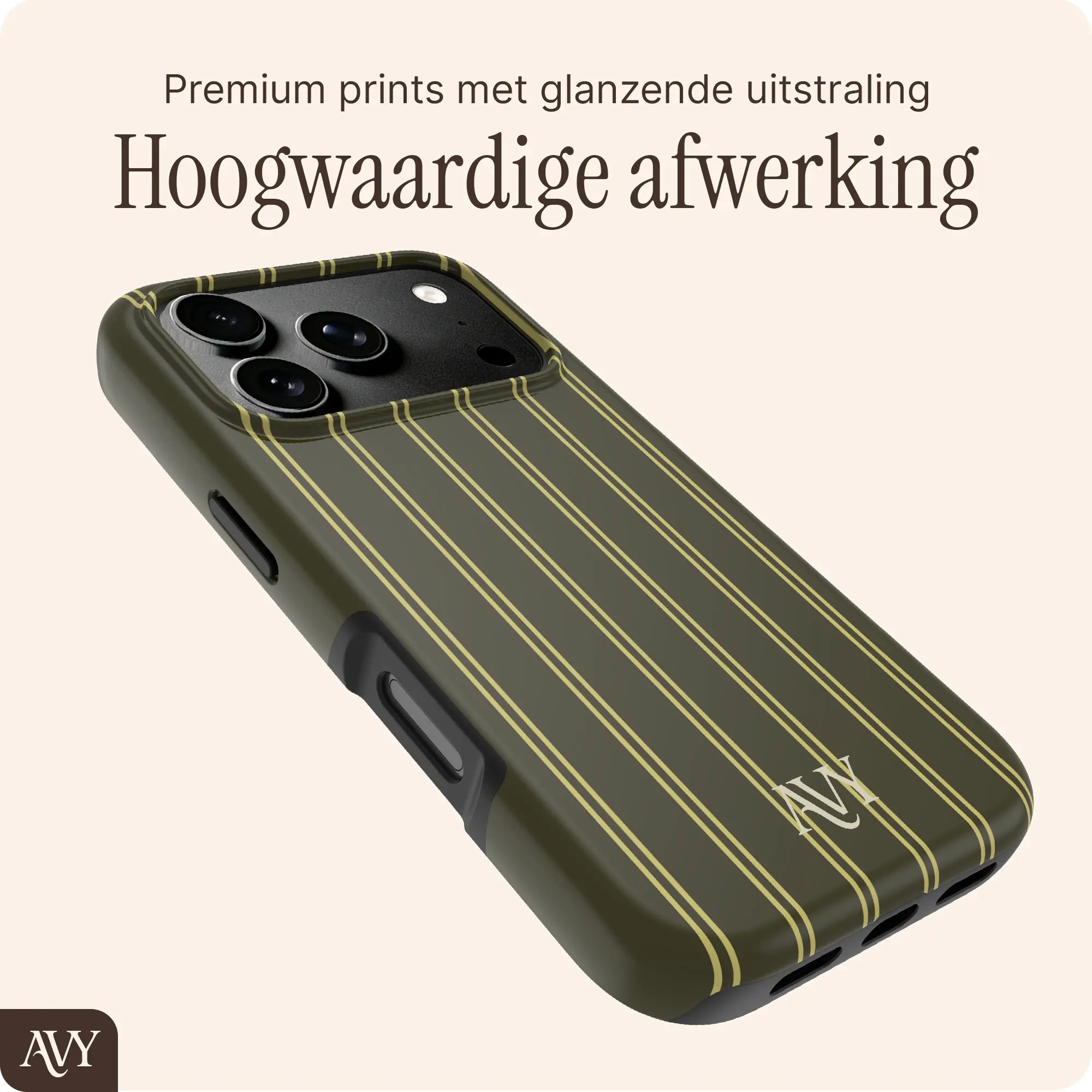 AVY Apple iPhone 18 Pro Max Hoesje MagSafe Back Cover Martini Olive afbeelding 6