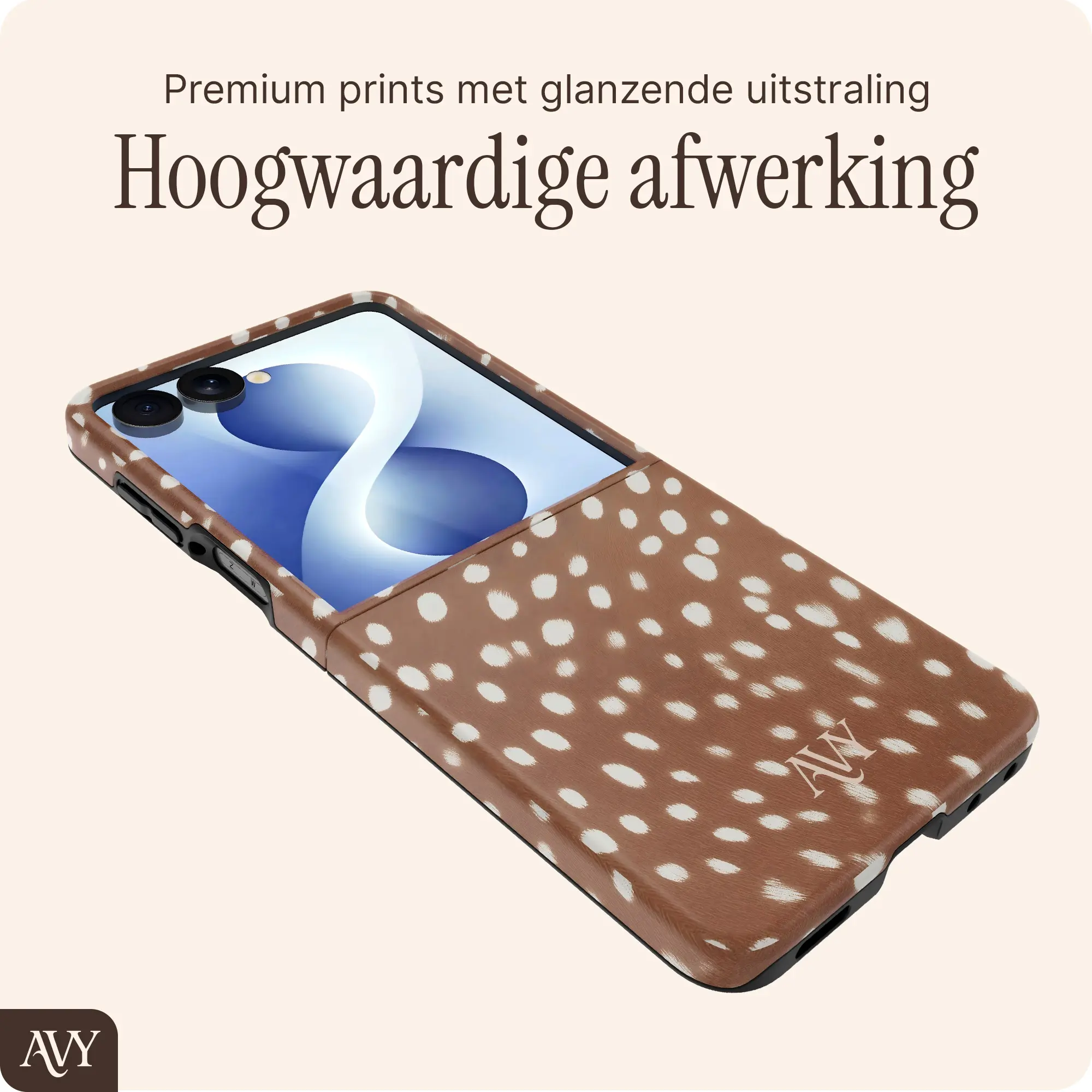 AVY Samsung Galaxy Z flip 8 Hoesje MagSafe Back Cover Bambi afbeelding 5