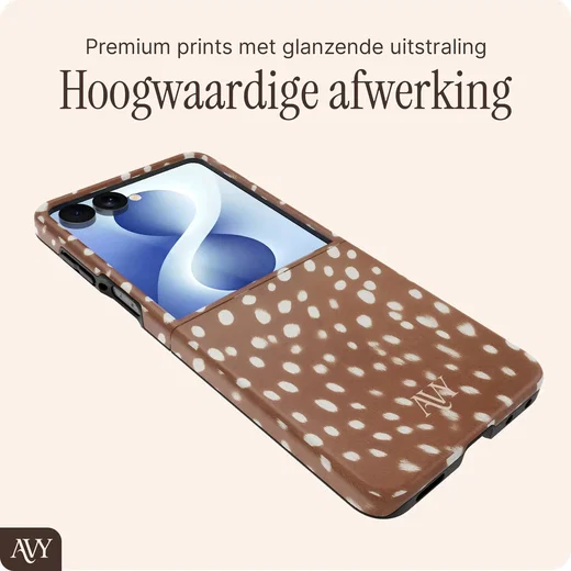 AVY Samsung Galaxy Z flip 8 Hoesje MagSafe Back Cover Bambi afbeelding 5