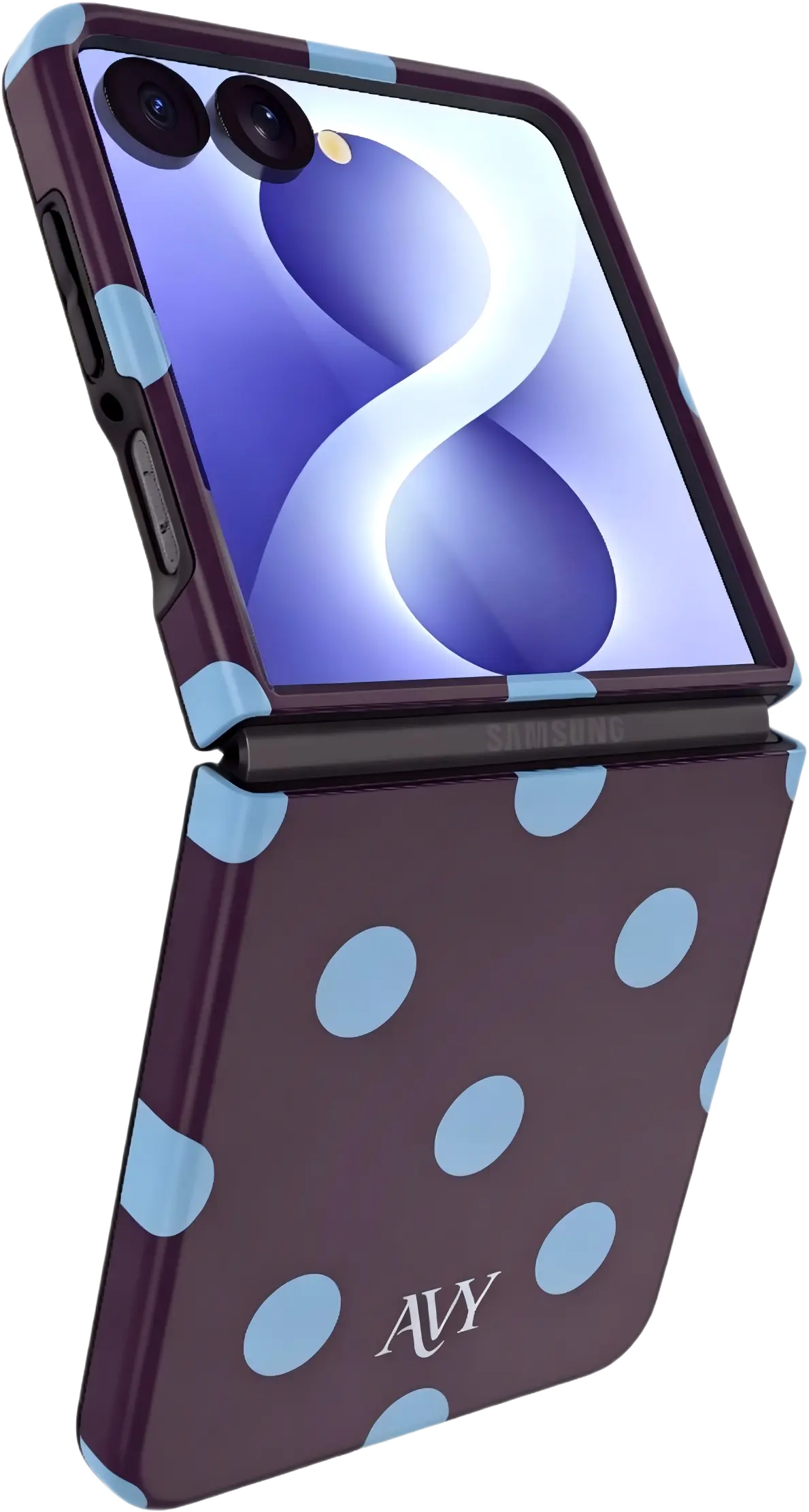 AVY Samsung Galaxy Z Flip 8 Hoesje MagSafe Back Cover Blueberry Wine afbeelding 8