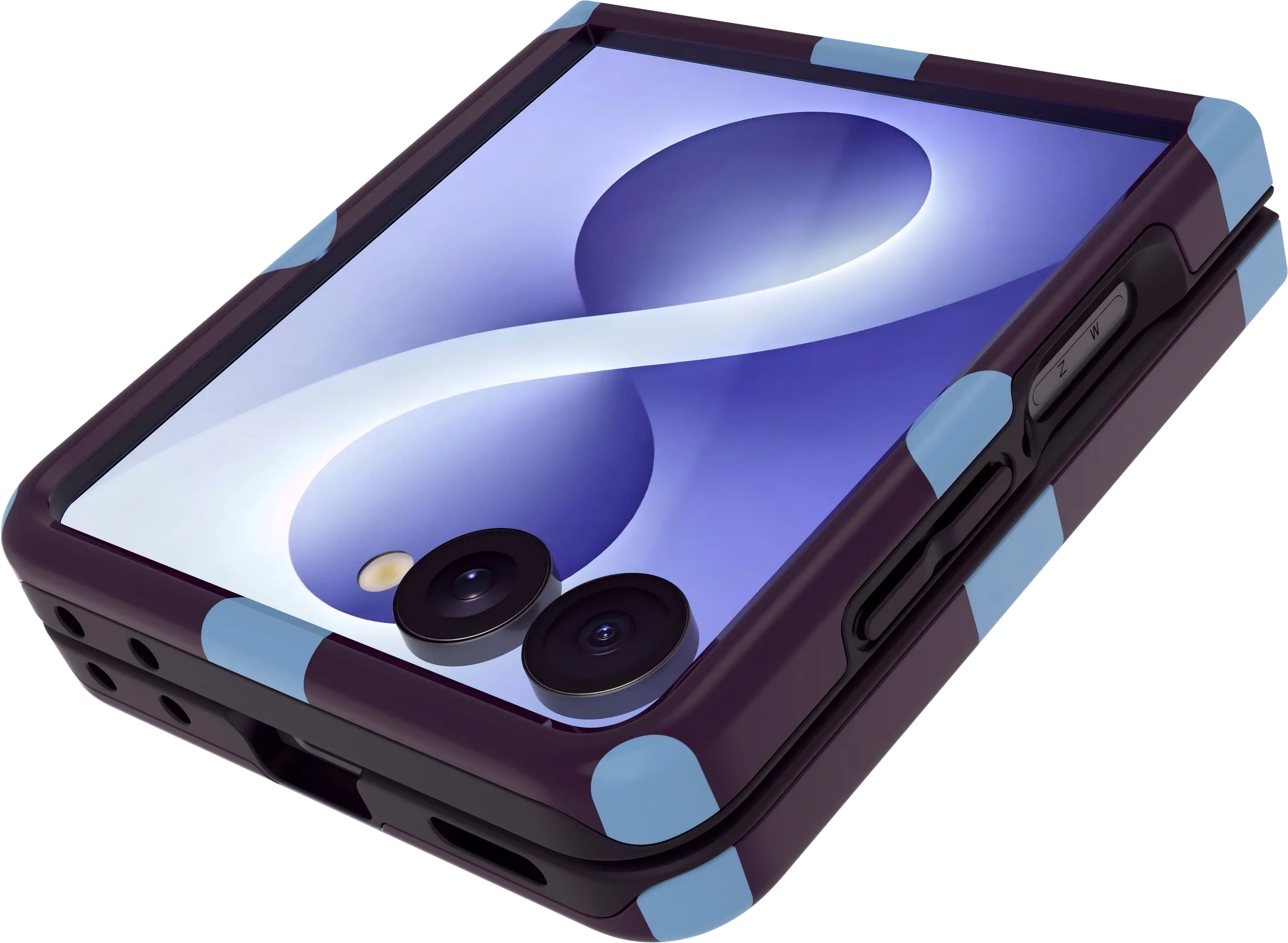 AVY Samsung Galaxy Z Flip 8 Hoesje MagSafe Back Cover Blueberry Wine afbeelding 10