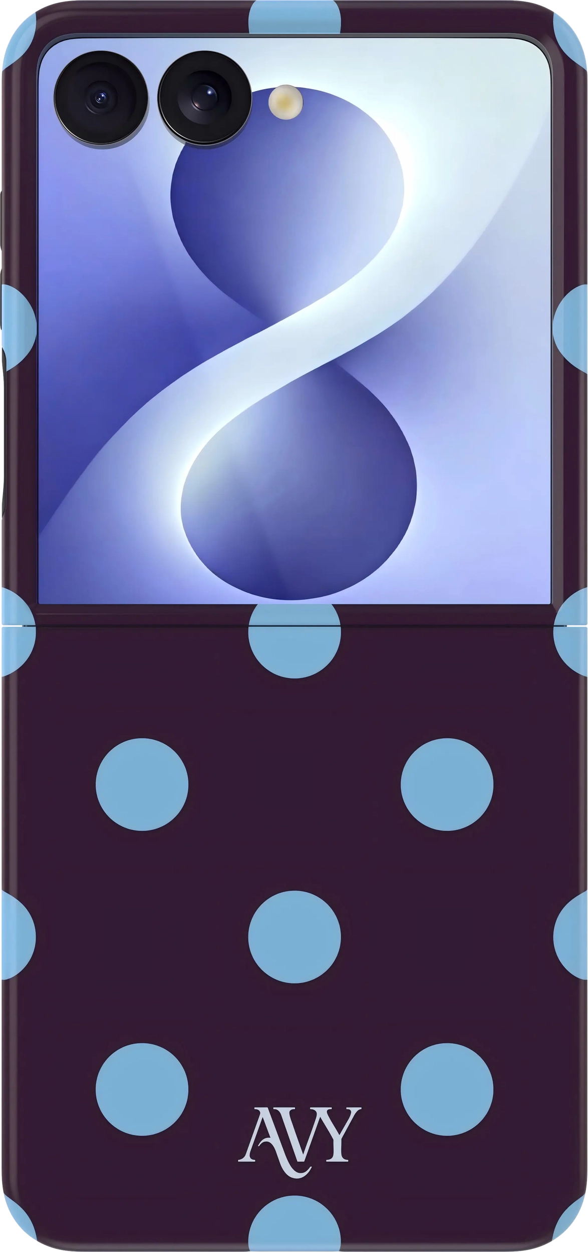 AVY Samsung Galaxy Z Flip 8 Hoesje MagSafe Back Cover Blueberry Wine afbeelding 1