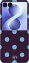 AVY Samsung Galaxy Z Flip 8 Hoesje MagSafe Back Cover Blueberry Wine