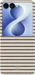 AVY Samsung Galaxy Z Flip 8 Hoesje MagSafe Back Cover Cafe Creme afbeelding