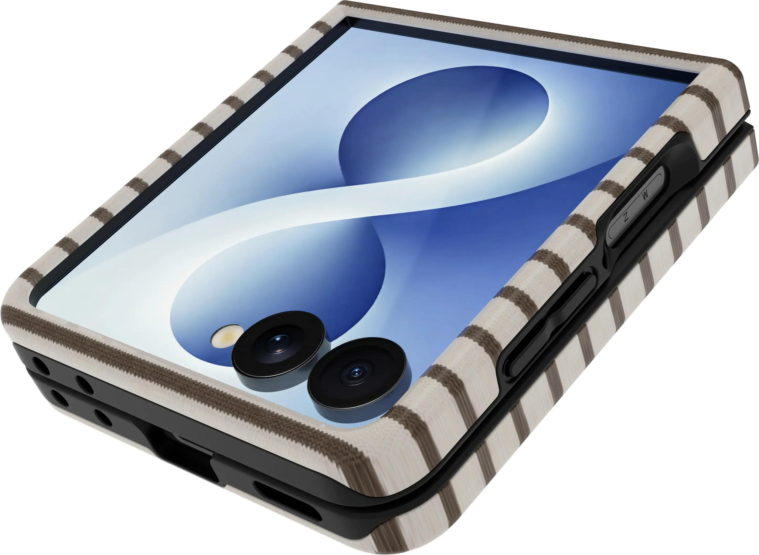 AVY Samsung Galaxy Z Flip 8 Hoesje MagSafe Back Cover Cafe Creme afbeelding 8