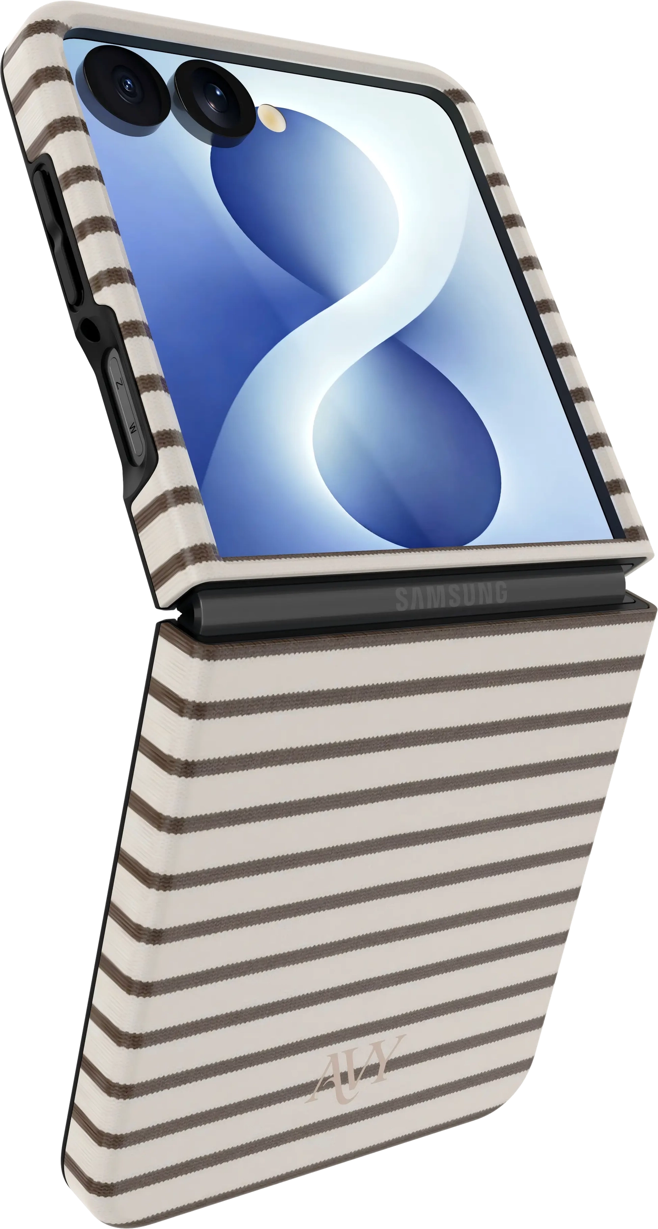 AVY Samsung Galaxy Z Flip 8 Hoesje MagSafe Back Cover Cafe Creme afbeelding 7