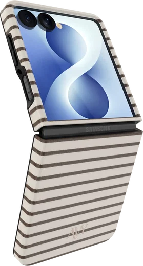 AVY Samsung Galaxy Z Flip 8 Hoesje MagSafe Back Cover Cafe Creme afbeelding 7
