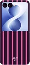 AVY Samsung Galaxy Z Flip 8 Hoesje MagSafe Back Cover Cherry Wine