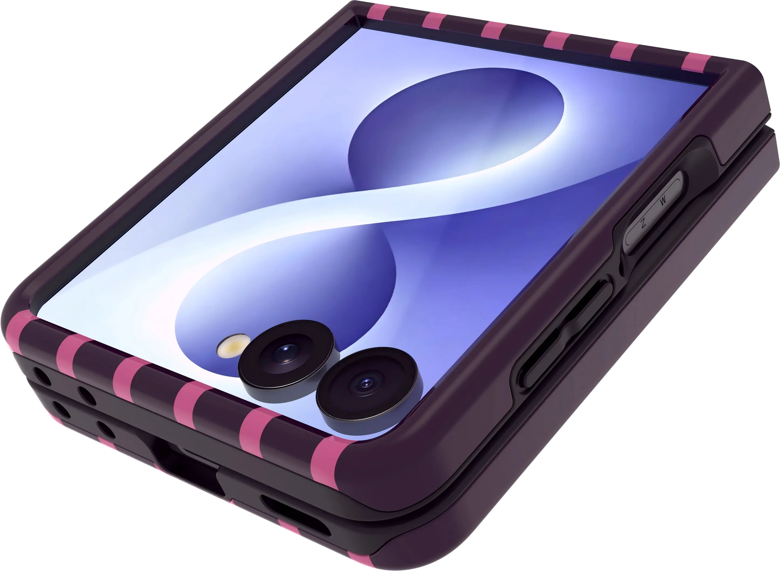 AVY Samsung Galaxy Z Flip 8 Hoesje MagSafe Back Cover Cherry Wine afbeelding 11