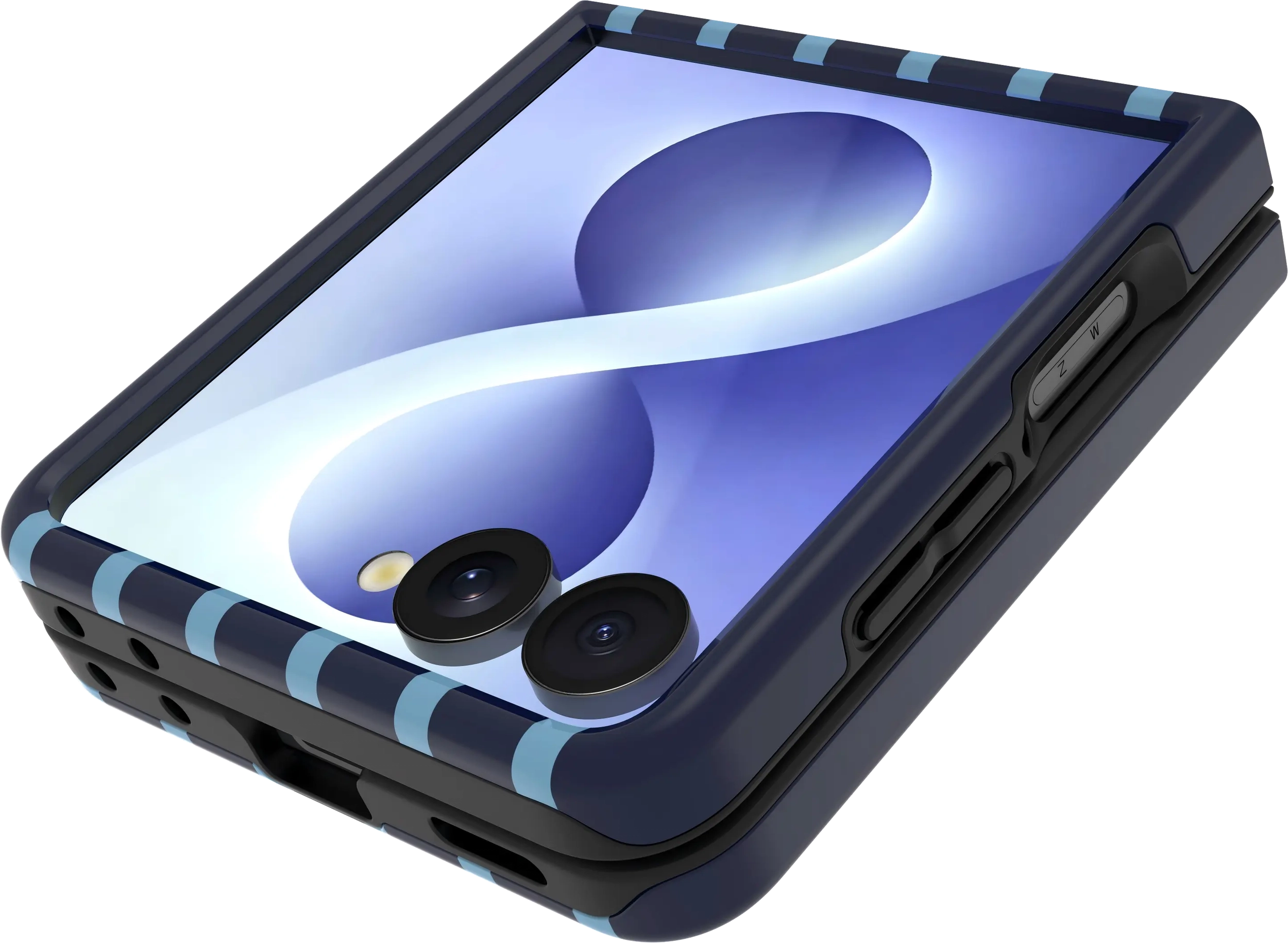 AVY Samsung Galaxy Z Flip 8 Hoesje MagSafe Back Cover Blue Society afbeelding 8
