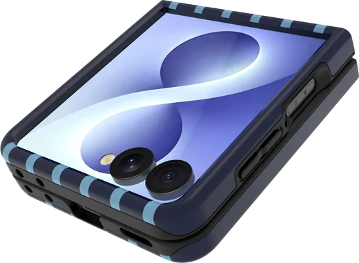 AVY Samsung Galaxy Z Flip 8 Hoesje MagSafe Back Cover Blue Society afbeelding 8