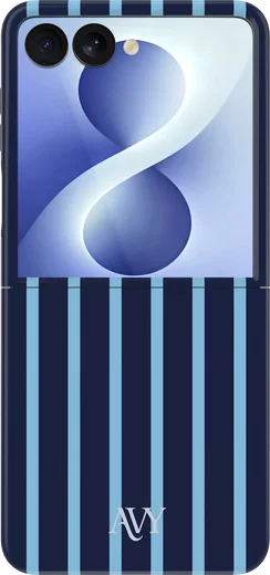 AVY Samsung Galaxy Z Flip 8 Hoesje MagSafe Back Cover Blue Society afbeelding 1