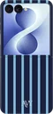 AVY Samsung Galaxy Z Flip 8 Hoesje MagSafe Back Cover Blue Society