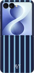 AVY Samsung Galaxy Z Flip 8 Hoesje MagSafe Back Cover Blue Society afbeelding