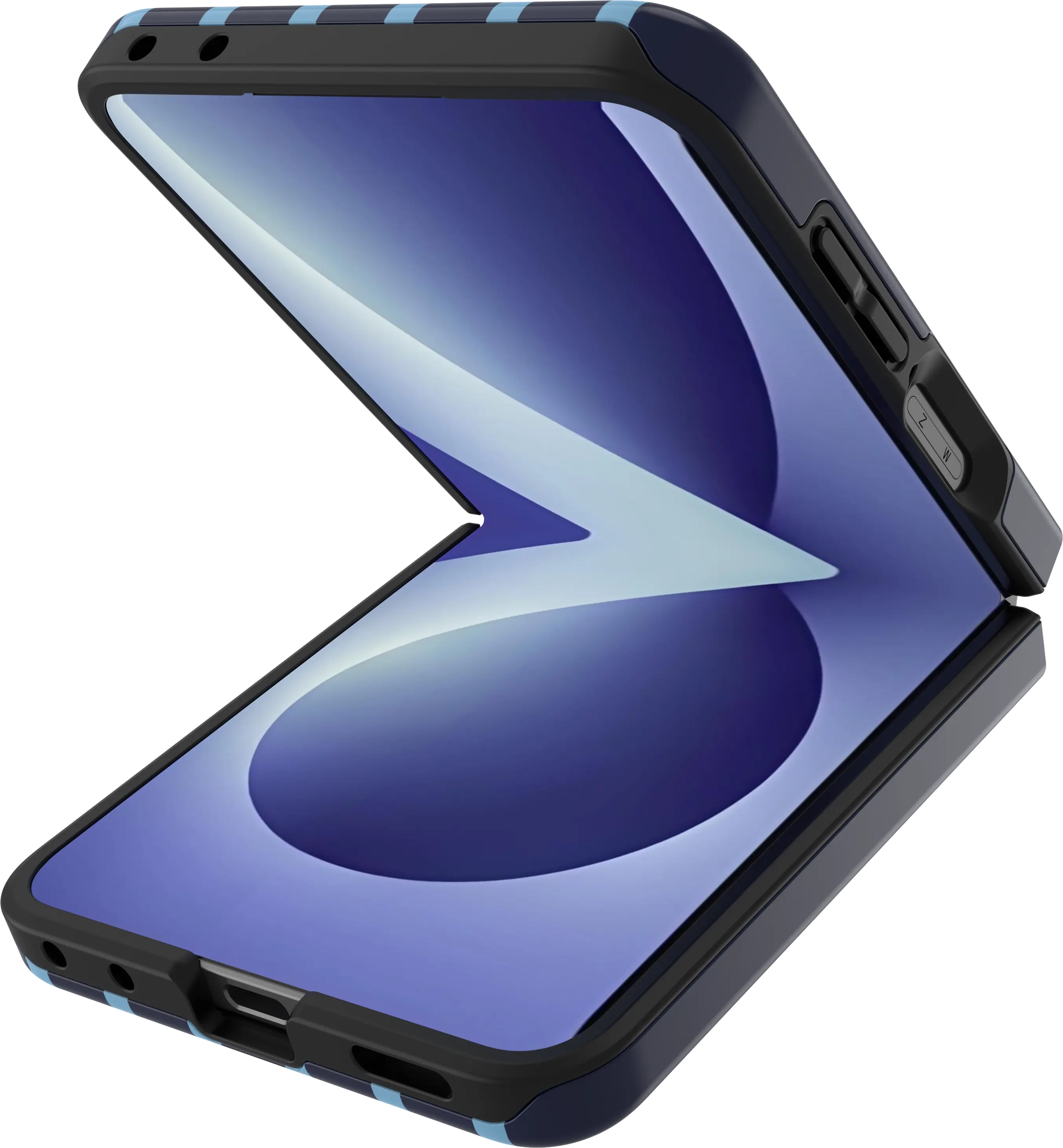 AVY Samsung Galaxy Z Flip 8 Hoesje MagSafe Back Cover Blue Society afbeelding 13