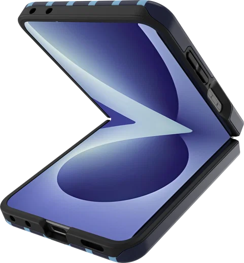 AVY Samsung Galaxy Z Flip 8 Hoesje MagSafe Back Cover Blue Society afbeelding 13