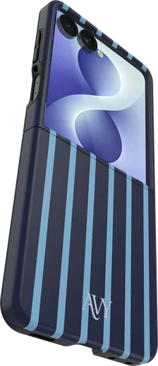 AVY Samsung Galaxy Z Flip 8 Hoesje MagSafe Back Cover Blue Society afbeelding 7
