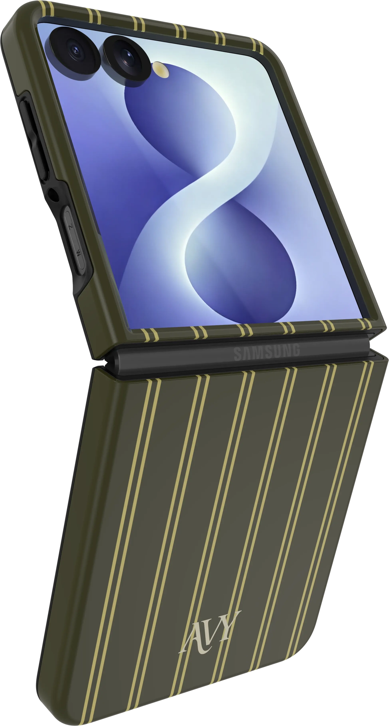 AVY Samsung Galaxy Z Flip 8 Hoesje MagSafe Back Cover Martini Olive afbeelding 9