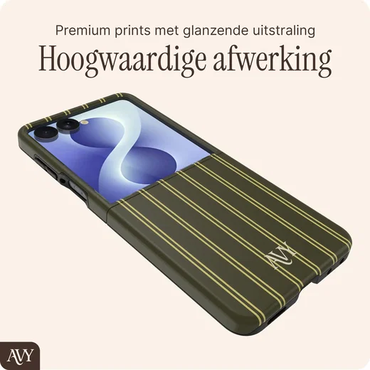 AVY Samsung Galaxy Z Flip 8 Hoesje MagSafe Back Cover Martini Olive afbeelding 6