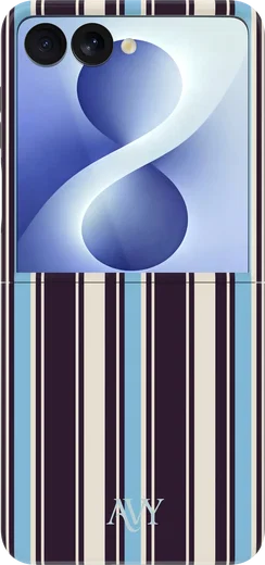 AVY Samsung Galaxy Z Flip 8 Hoesje MagSafe Back Cover Oxford Stripe afbeelding 1