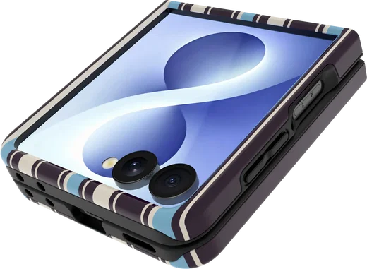AVY Samsung Galaxy Z Flip 8 Hoesje MagSafe Back Cover Oxford Stripe afbeelding 8