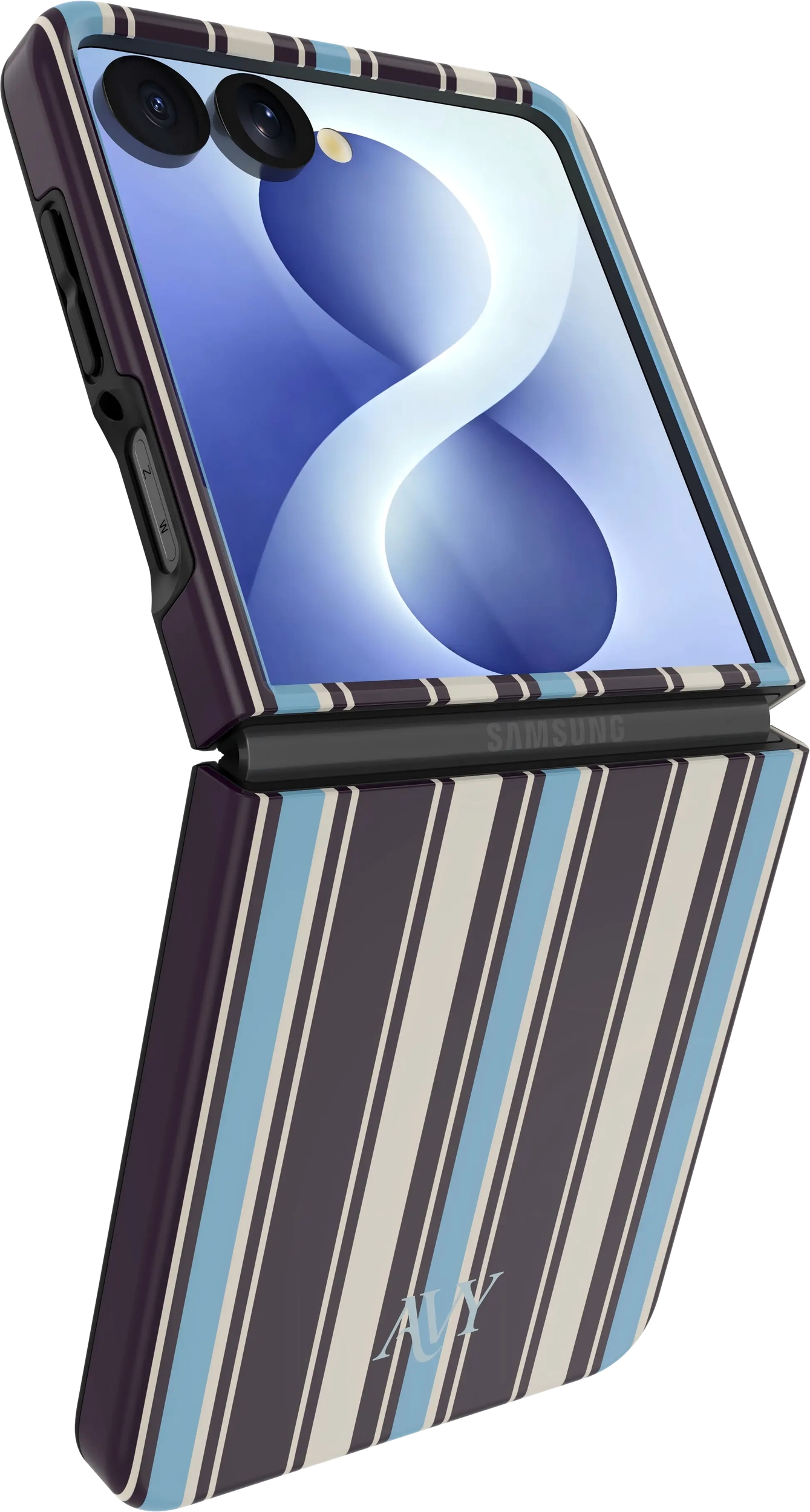 AVY Samsung Galaxy Z Flip 8 Hoesje MagSafe Back Cover Oxford Stripe afbeelding 9