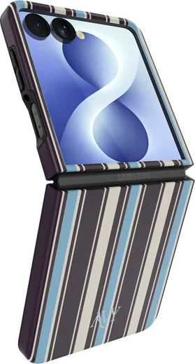 AVY Samsung Galaxy Z Flip 8 Hoesje MagSafe Back Cover Oxford Stripe afbeelding 9