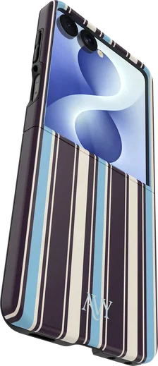 AVY Samsung Galaxy Z Flip 8 Hoesje MagSafe Back Cover Oxford Stripe afbeelding 7