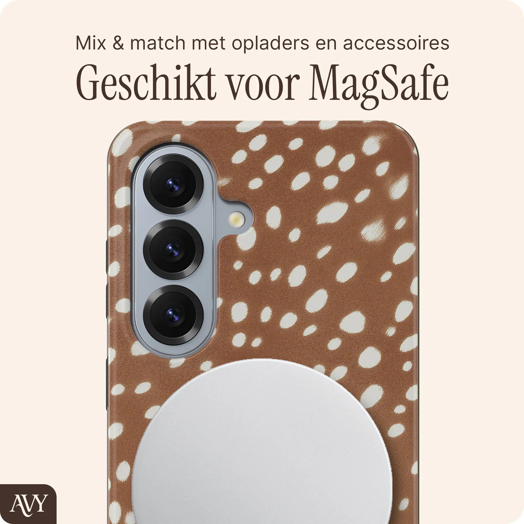 AVY Samsung Galaxy S26 Hoesje MagSafe Back Cover Bambi afbeelding 4