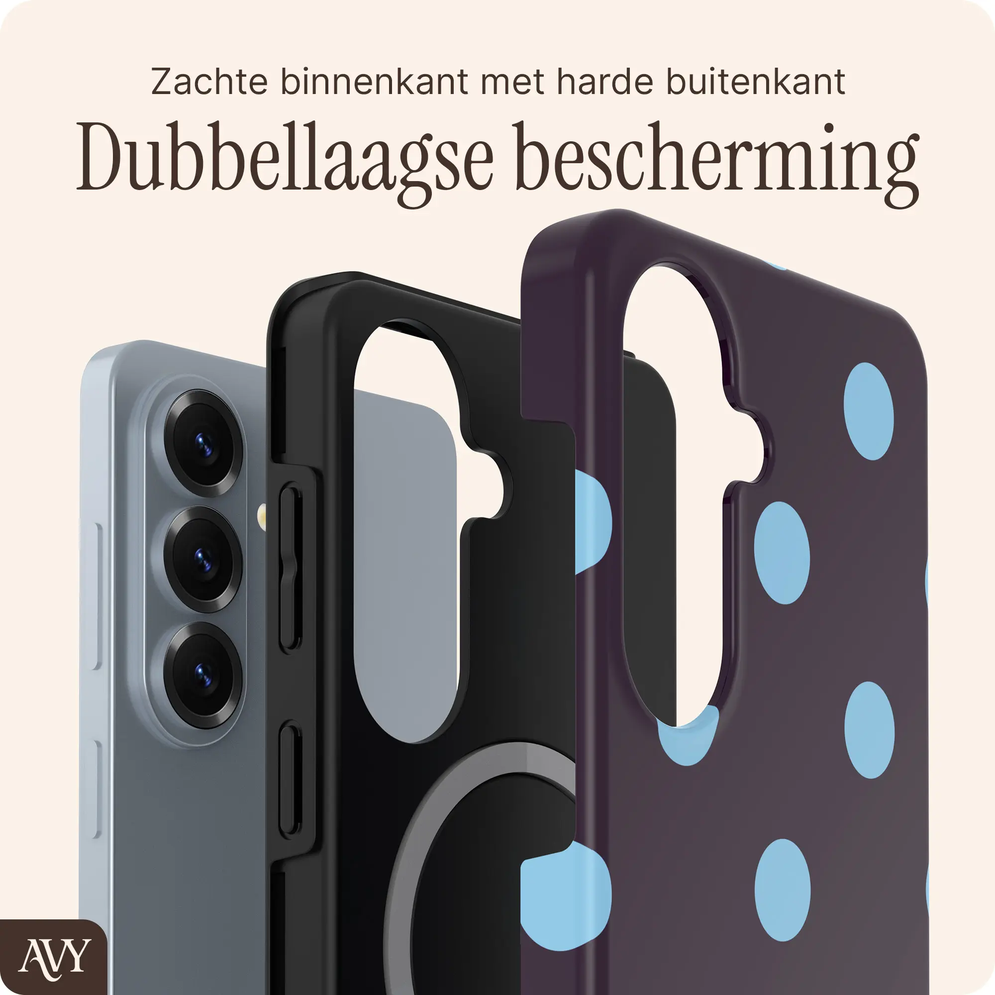 AVY Samsung Galaxy S26 Hoesje MagSafe Back Cover Blueberry Wine afbeelding 2