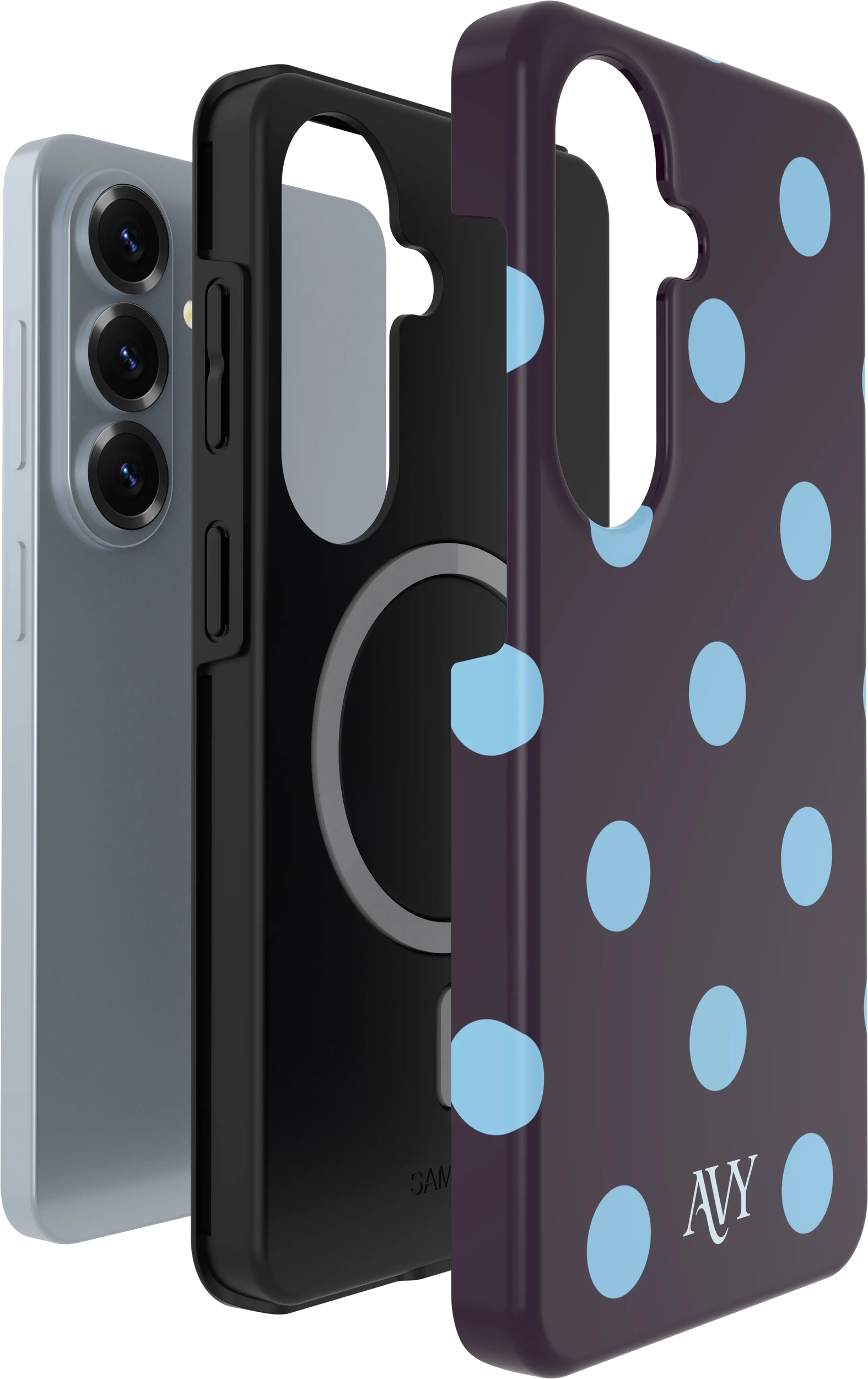 AVY Samsung Galaxy S26 Hoesje MagSafe Back Cover Blueberry Wine afbeelding 8
