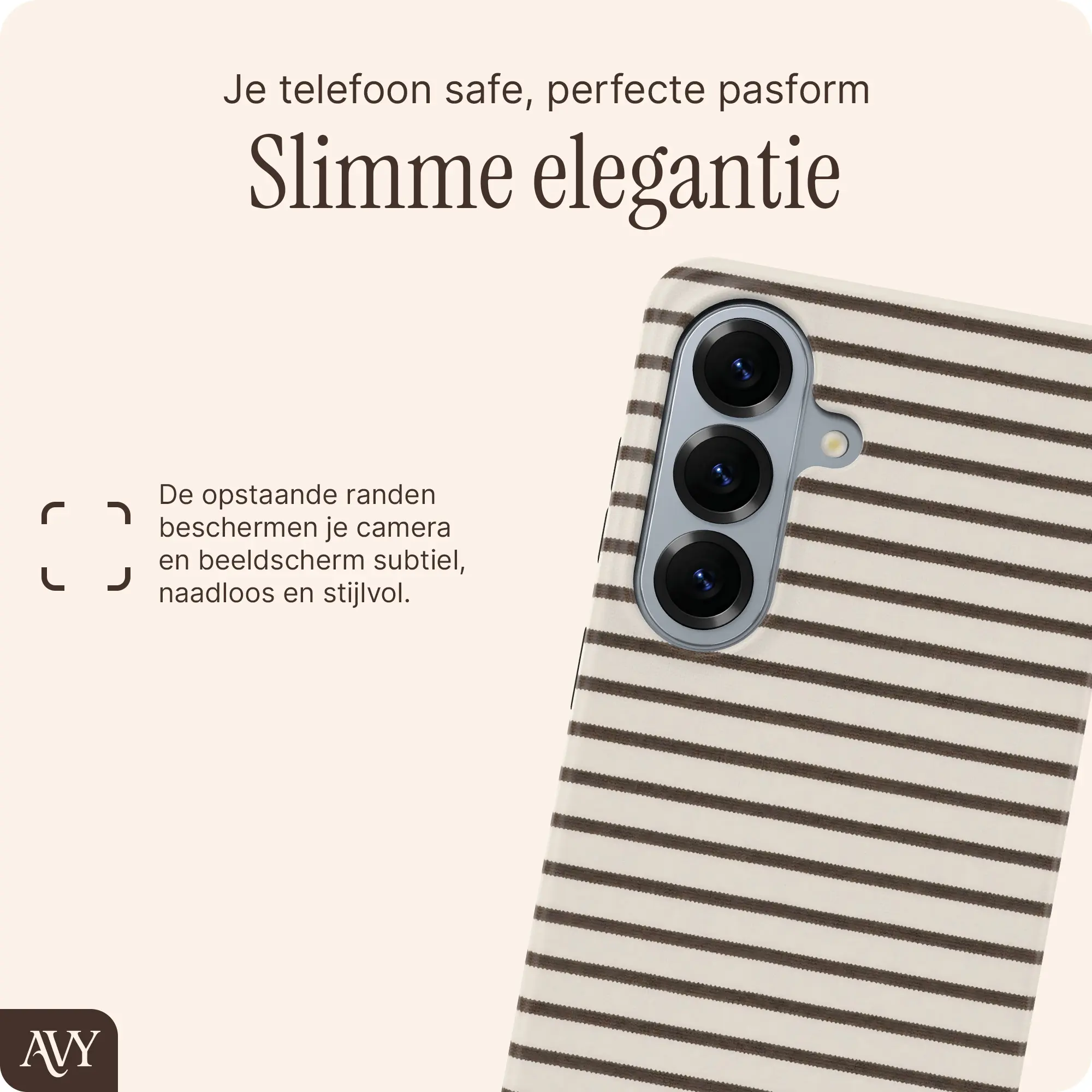AVY Samsung Galaxy S26 Hoesje MagSafe Back Cover Cafe Creme afbeelding 6