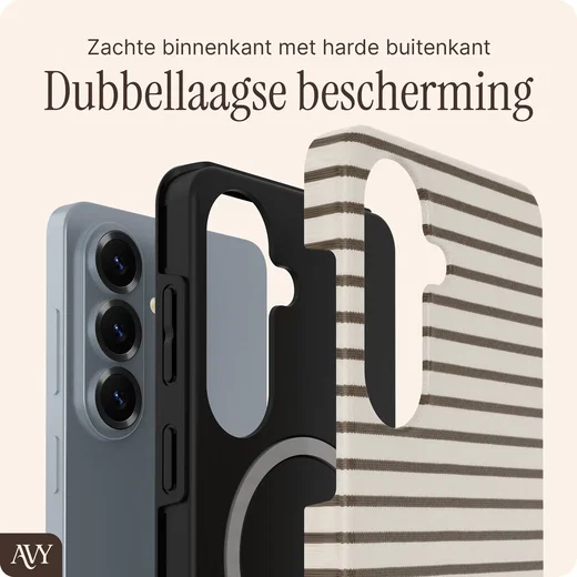 AVY Samsung Galaxy S26 Hoesje MagSafe Back Cover Cafe Creme afbeelding 2