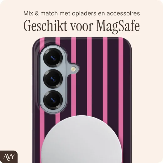 AVY Samsung Galaxy S26 Hoesje MagSafe Back Cover Cherry Wine afbeelding 4