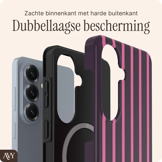 AVY Samsung Galaxy S26 Hoesje MagSafe Back Cover Cherry Wine afbeelding 2