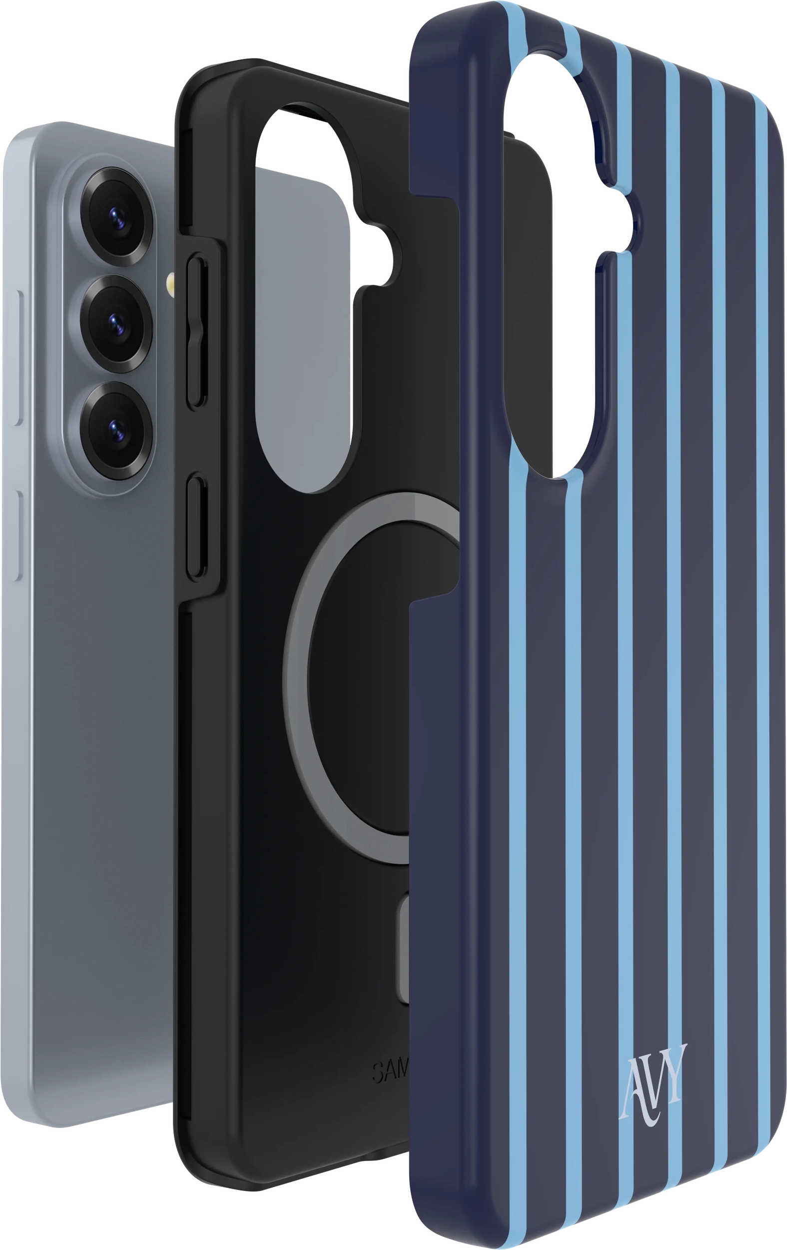 AVY Samsung Galaxy S26 Hoesje MagSafe Back Cover Blue Society afbeelding 7