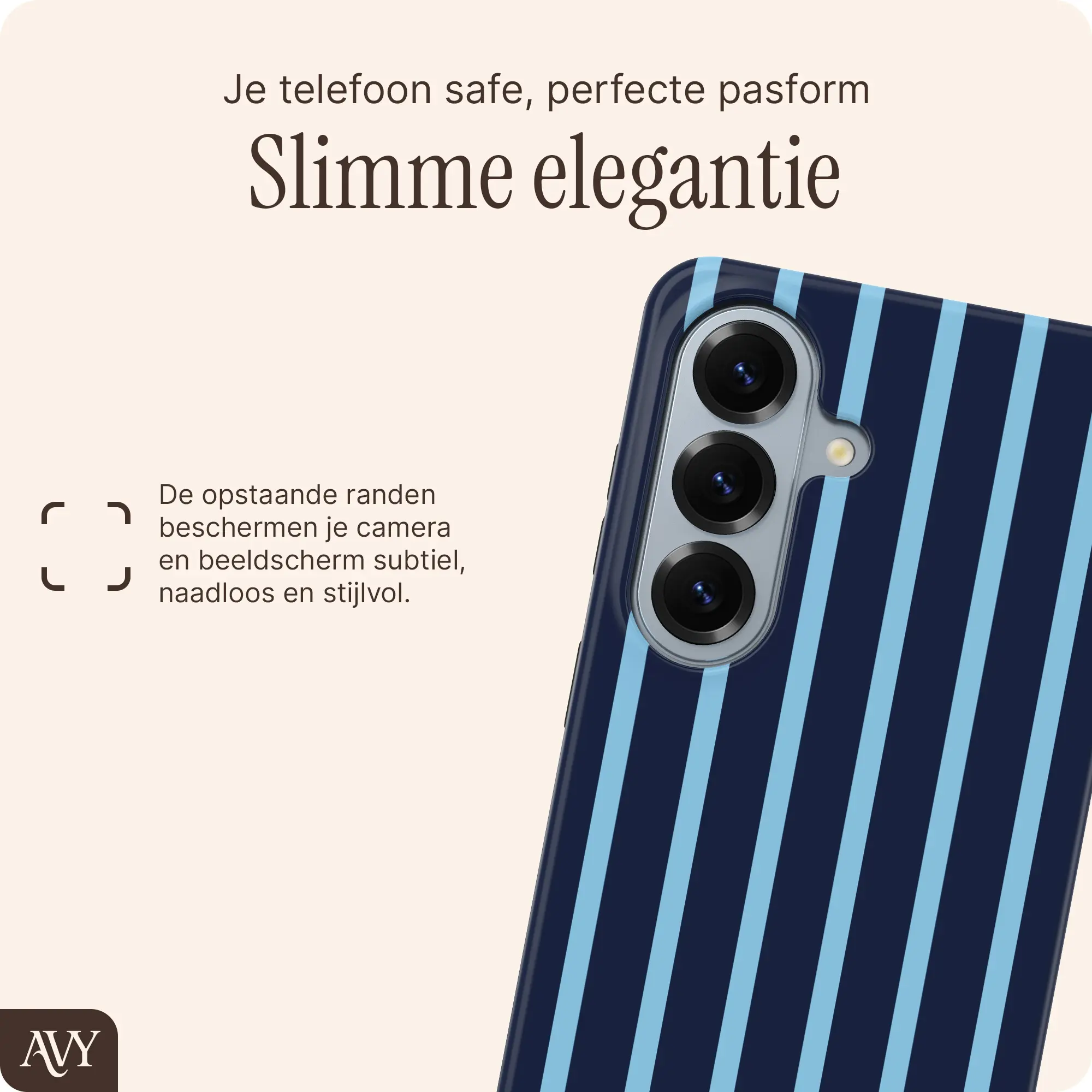AVY Samsung Galaxy S26 Hoesje MagSafe Back Cover Blue Society afbeelding 5