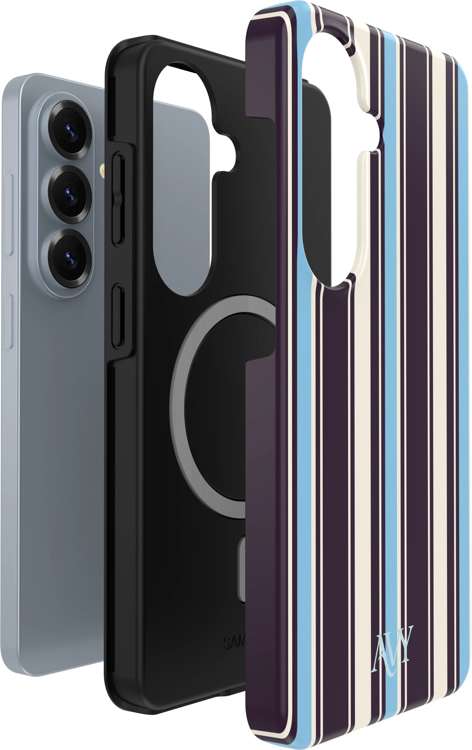 AVY Samsung Galaxy S26 Hoesje MagSafe Back Cover Oxford Stripe afbeelding 8