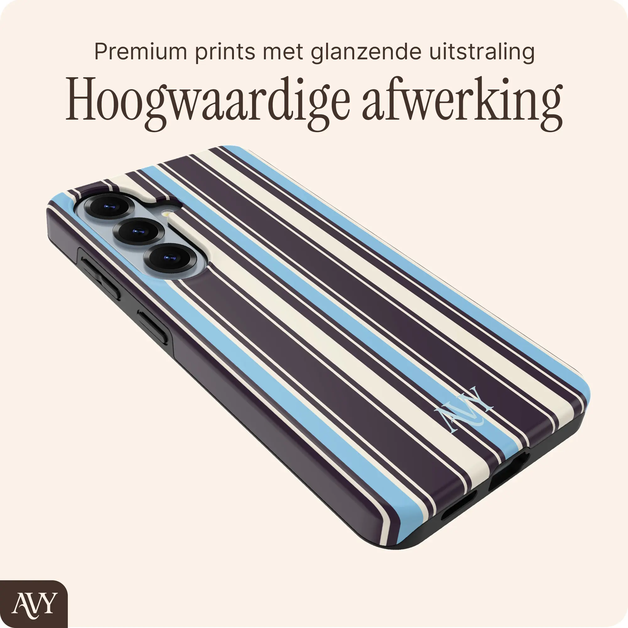 AVY Samsung Galaxy S26 Hoesje MagSafe Back Cover Oxford Stripe afbeelding 6