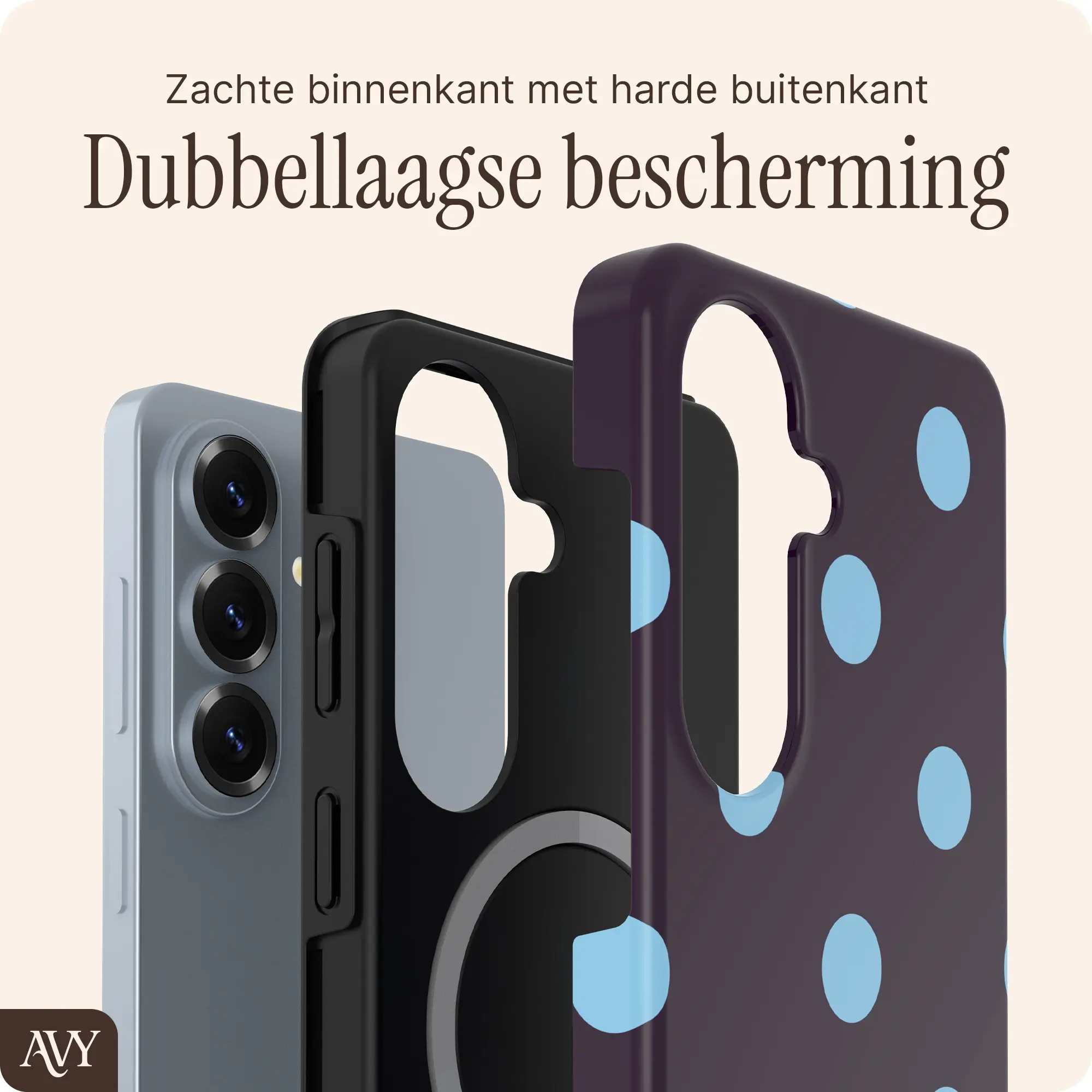 AVY Samsung Galaxy S26 Plus Hoesje MagSafe Back Cover Blueberry Wine afbeelding 2
