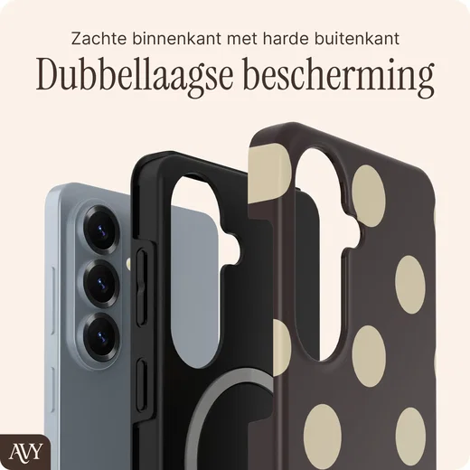 AVY Samsung Galaxy S26 Plus Hoesje MagSafe Back Cover Tiramisu afbeelding 2