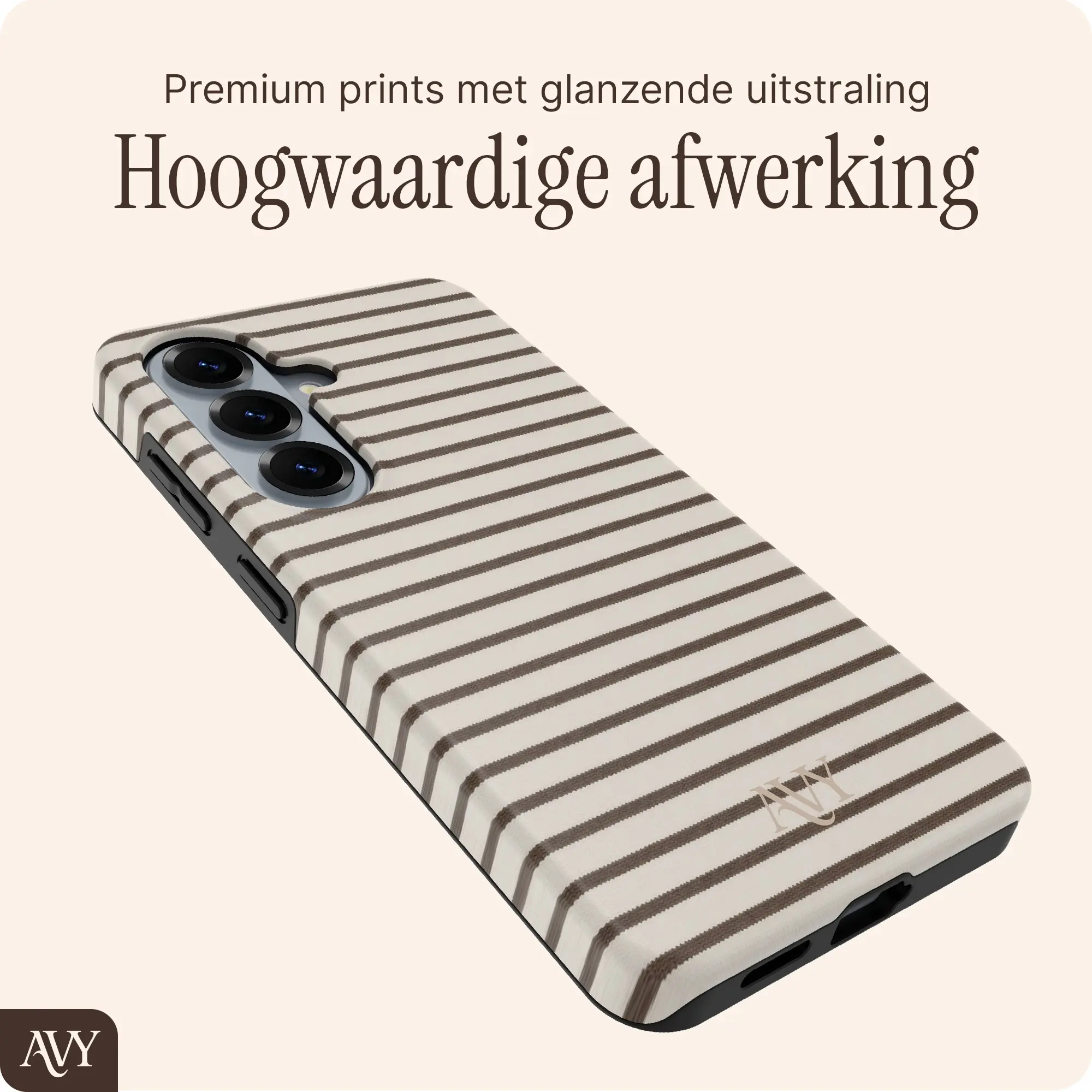 AVY Samsung Galaxy S26 Plus Hoesje MagSafe Back Cover Cafe Creme afbeelding 6