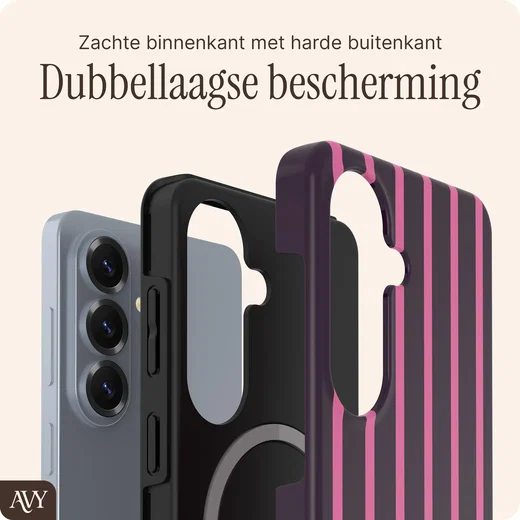 AVY Samsung Galaxy S26 Plus Hoesje MagSafe Back Cover Cherry Wine afbeelding 2