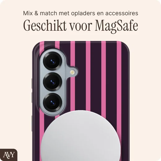 AVY Samsung Galaxy S26 Plus Hoesje MagSafe Back Cover Cherry Wine afbeelding 4