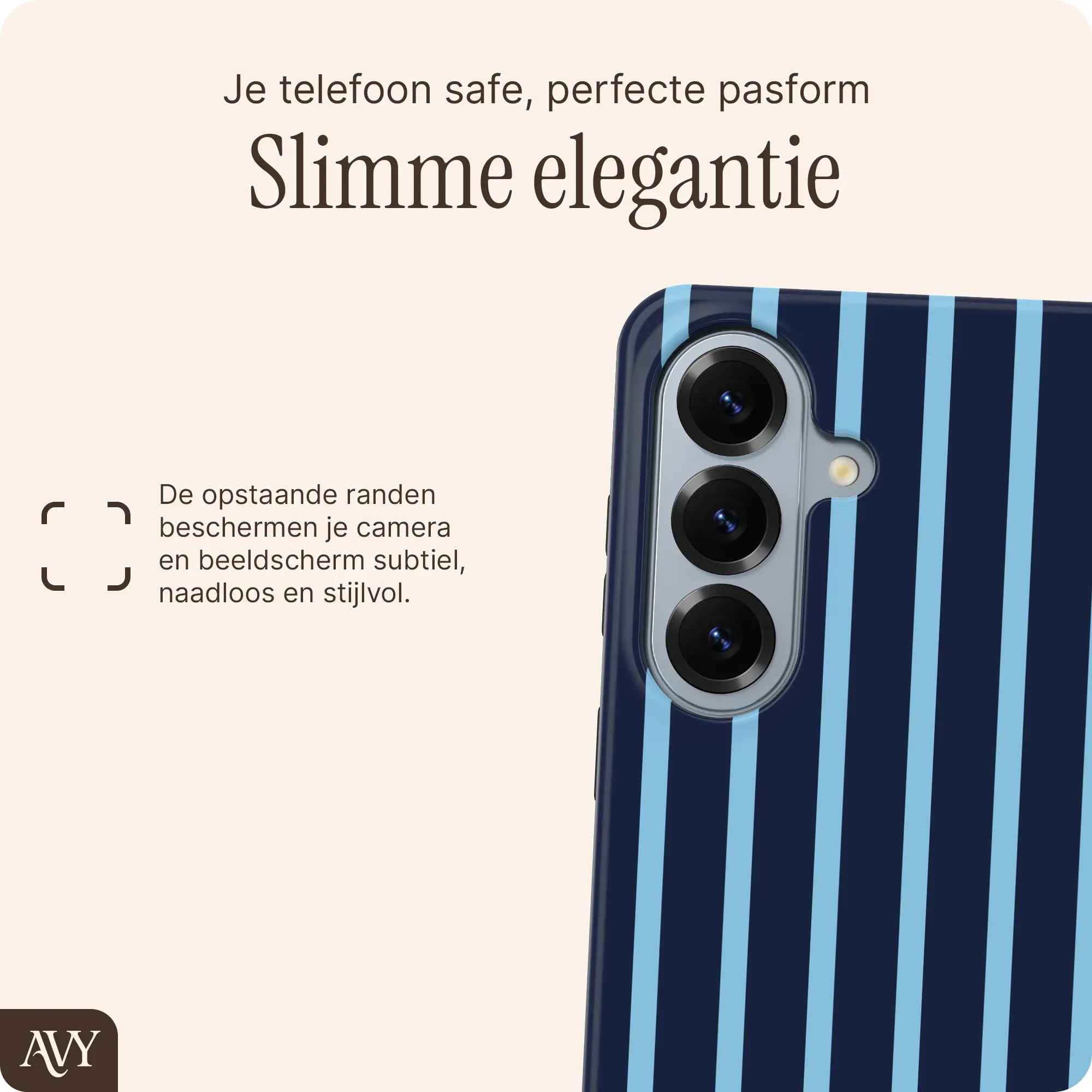 AVY Samsung Galaxy S26 Plus Hoesje MagSafe Back Cover Blue Society afbeelding 5