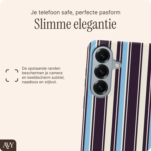 AVY Samsung Galaxy S26 Plus Hoesje MagSafe Back Cover Oxford Stripe afbeelding 5