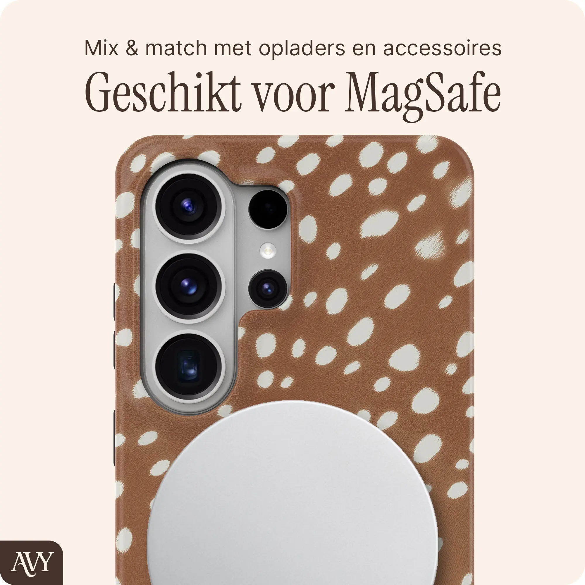 AVY Samsung Galaxy S26 Ultra Hoesje MagSafe Back Cover Bambi afbeelding 4