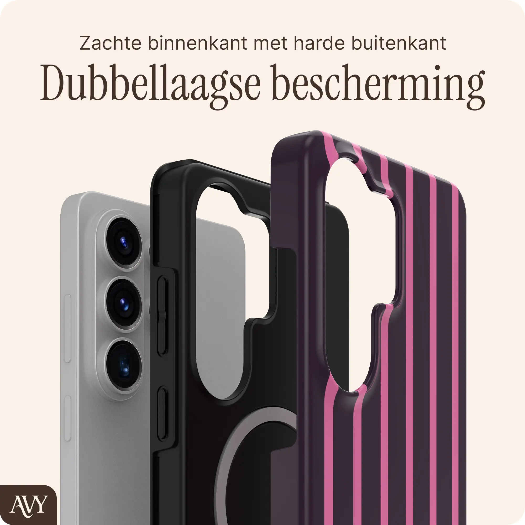 AVY Samsung Galaxy S26 Ultra Hoesje MagSafe Back Cover Cherry Wine afbeelding 2