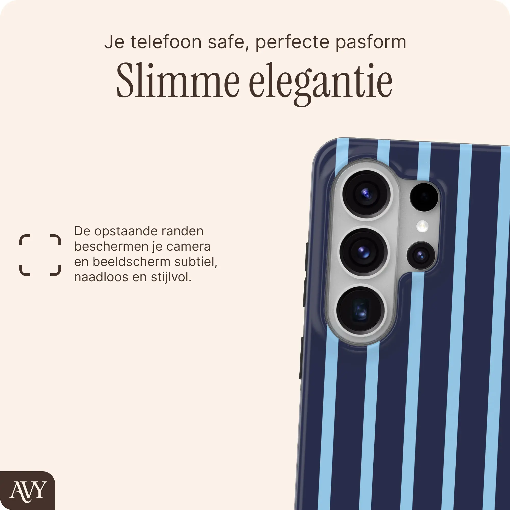 AVY Samsung Galaxy S26 Ultra Hoesje MagSafe Back Cover Blue Society afbeelding 5