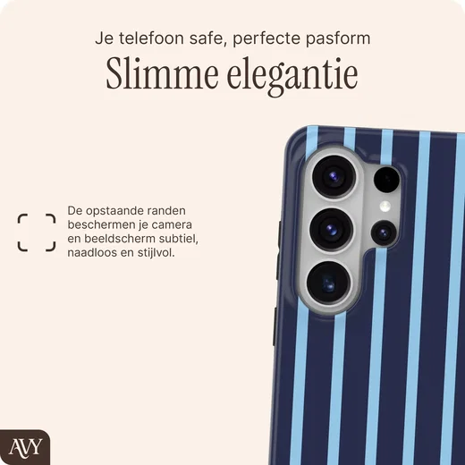 AVY Samsung Galaxy S26 Ultra Hoesje MagSafe Back Cover Blue Society afbeelding 5
